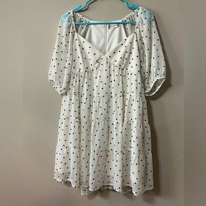 Altar’d State polka dot babydoll dress size medium